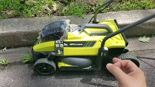 Ryobi 18v 13quot Lawn Mower Review [upl. by Wagner339]