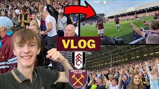 AWAY END LIMBS as INGS RESCUES HAMMERS A POINT Fulham 11 West Ham Matchday Vlog  Premier League [upl. by Craw]