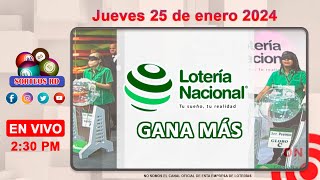 Lotería Nacional Gana Más en VIVO │Jueves 25 de enero 2024 [upl. by Durnan]