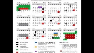 Soy Docente Calendario escolar 2016  2017 [upl. by Leaj]