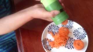 Best Vegetable Spiral Slicer Julienne Peeler Cutter Spiralizer [upl. by Nerw]