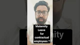 Maternity leave for contractual employees lawyer legalconcepts legalstudies law maternity [upl. by Hnahc]