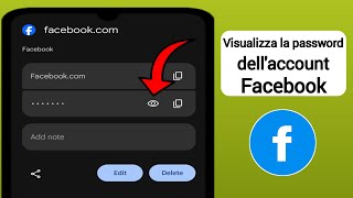 Come vedere la tua password di Facebook 2024  Vedi la password attuale [upl. by Baudoin]