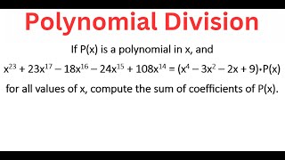 Finding SUM Of Coefficients Of Px [upl. by Acinomed146]