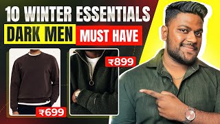 10 Winter Essentials For Dark Men  In Hindi  Love Dark [upl. by Kast443]