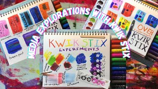 Media Explorations with Tempera Kwik Stix [upl. by Hammerskjold]