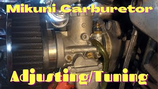 MIKUNI CARBURETOR ADJUSTING AND TUNING [upl. by Cottle]