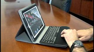 Qmadix Portfolio with Removable Bluetooth Keyboard for iPad 2 [upl. by Oralia379]