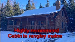 Rangeley Maine MOOSE Cabin HIGHLY RECOMMEND [upl. by Allemahs]