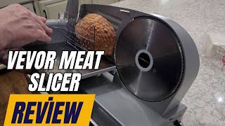 VEVOR Meat Slicer Review 🔪  180W Electric Deli Slicer with Adjustable Thickness [upl. by Cherish830]