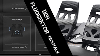 Thrustmaster TFlight Rudder Pedals TFRP1 deutsch [upl. by Shirlie]