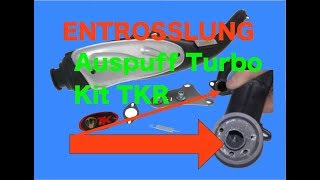 Entdrosseln Turbo Kit Scooter Roller Auspuff [upl. by Bay386]