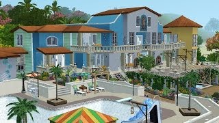 The Sims 3 Házépítés  Trópusi Hullám üdülő [upl. by Noyr]