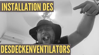 Installation des Deckenventilators So installieren Sie einen Deckenventilator Mit Lichtern [upl. by Leseil]