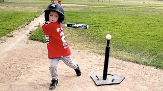 HILARIOUS 4 YEAR OLDS CHAMPIONSHIP TBALL BASEBALL GAME ⚾️ [upl. by Fennelly487]