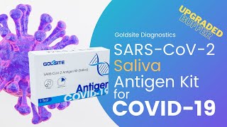 GOLDSITE COVID19 Saliva Antigen Rapid Test KitART [upl. by Von]