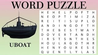 Word Puzzle  🚗 Find the Word Can You Spot All the Means of Transport 🚁 Challenge Your Brain Now 🧠 [upl. by Ttirrem]