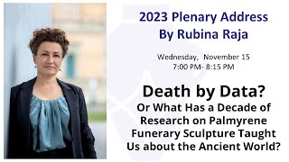 2023 Plenary Address  Professor Rubina Raja [upl. by Eillam]