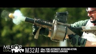 Six Times the Boom The Milkor M32A1 Grenade Launcher [upl. by Nodnahs]