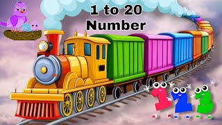 Number song 120 for children  Counting numbers  The Singing WalrusKids education videos [upl. by Angadreme]