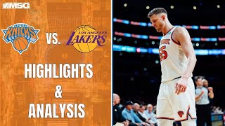 Hartensteins Career High 17 Rebounds Leads Strong Knicks Defensive Performance In Win Over Lakers [upl. by Erkan]