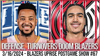 Portland Trail Blazers vs New Orleans Pelicans Recap and Highlights  Blazers Uprise Postgame Show [upl. by Seerdi563]