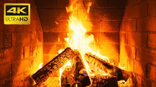 🔥 The Best Burning Fireplace 4K 10 HOURS with Crackling Fire Sounds NO MUSIC Close Up Fireplace 4K [upl. by Nogaem]