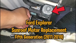 2014 Ford Explorer Sunroof Motor Replacement amp Initialization Process [upl. by Enileqcaj]