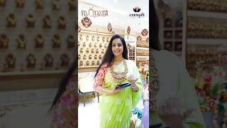 Actress Laya Stunning Looks in Saree Jewellery Shopping Mall Opening [upl. by Negeam]