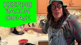 Saving amp Keeping Bacon Grease Cast Iron Cooking  Laugh Your Way To Better Cooking with Uncle Coot [upl. by Anar]