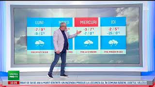 Vreme quotneobisnuit de urata quot19032018 ora 1030 Stirile ProTV [upl. by Idnim]