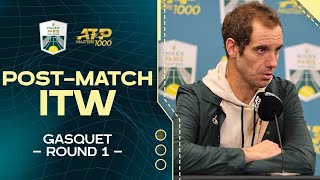 Richard Gasquet Round 1 postmatch interview  Rolex Paris Masters [upl. by Laspisa]