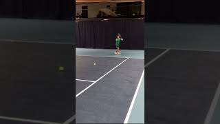 Opponent with a smooth forehand stroke tennis [upl. by Carilla]