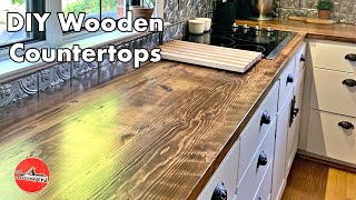 DIY Wooden Counter Top [upl. by Nomde]