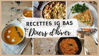 🥕4 DINERS IG bas  idée recette SIMPLE et HEALTHY à faire cet HIVER [upl. by Aneehsor]