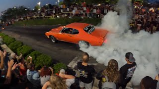 Goodguys Nationals Columbus BURNOUT PIT at Quaker Steak Friday [upl. by Laban]