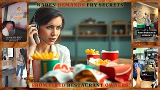 KAREN DEMANDS FRY SECRETS FROM FIRED RESTAURANT OWNERS [upl. by Sillert740]