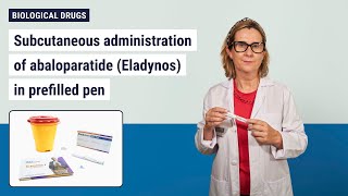 Subcutaneous administration of abaloparatide Eladynos in prefilled pen [upl. by Hubble111]