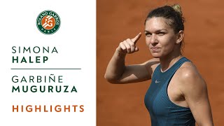 Simona Halep vs Garbine Muguruza  SemiFinal Highlights I RolandGarros 2018 [upl. by Sidoeht49]