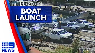 Fishermen have been forced to run for their lives after a boats docking disaster at Mindarie Marina [upl. by Cristal]