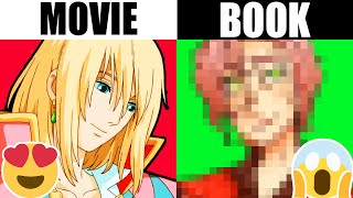 HOW HOWL WAS SUPPOSED TO LOOK book versus movie Howls Moving Castle [upl. by Adnael]