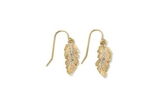 Roberto by RFM quotCortonaquot Crystal Leaf Drop Earrings [upl. by Daggett]