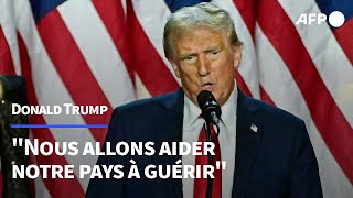 EtatsUnis Donald Trump revendique la victoire [upl. by Aryamoy993]