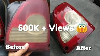 Restoring Faded car tail light  DIY [upl. by Atenaz]