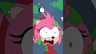 Sonic amp Amy Falls Down Tunnel Slide sonic sonicthehedgehog animation sonicandamy animation [upl. by Nemhauser]