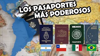 Los 10 PASAPORTES más PODEROSOS de Latinoamérica y del Mundo  El Peruvian [upl. by Ykciv]