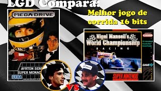 Ayrton Senna Super Monaco GP II vs Nigel Mansell Word Championship [upl. by Chancey30]