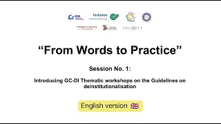 From Words to Practice Introducing GCDI Thematic workshops English version [upl. by Anglo]