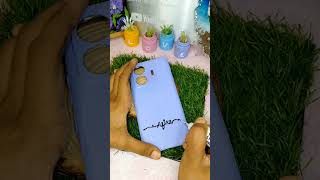 Decor My Mobile Cover with My Name💜 shorts asmulticreativity diy crafts [upl. by Saoj414]