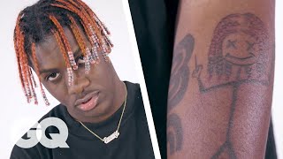 Lil Yachty Breaks Down His Tattoos  Tattoo Tour  GQ [upl. by Dupre368]